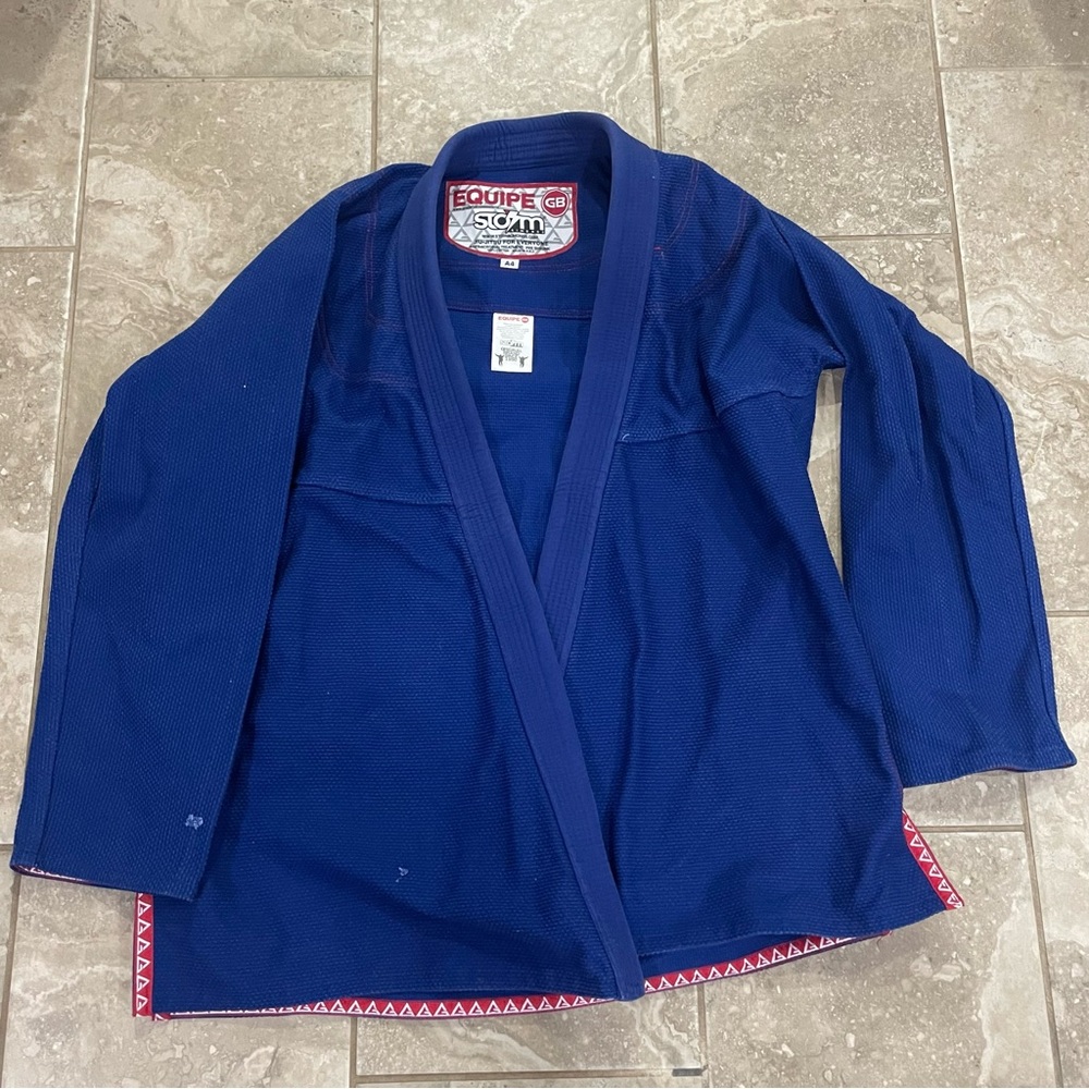 Gracie Barra Storm Kimonos Jiu Jitsu Gi Blue A4 Adult‎